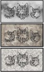 (image for) Tribal Cat Trio